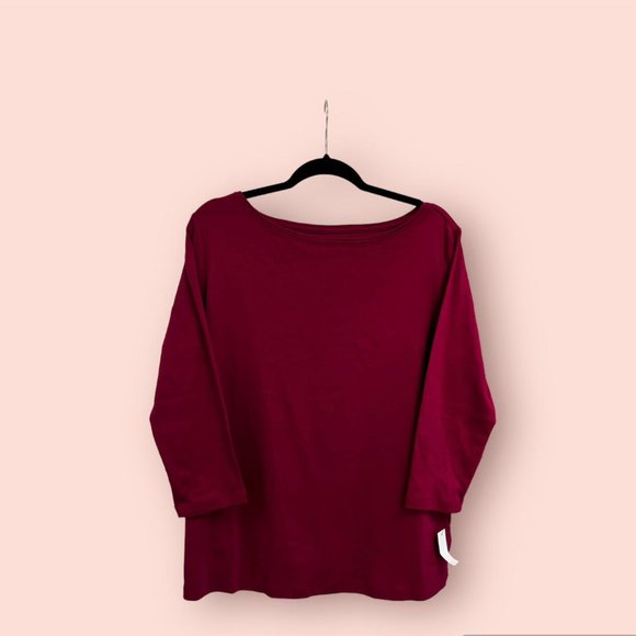 Talbots Tops - NWT: Talbots Tee/Beet Red